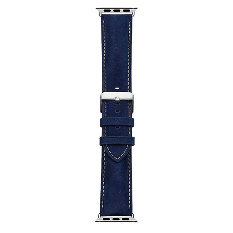 "Mustang Navy Blue Apple Wall Clock Strap 572" - Bracelet Rochet