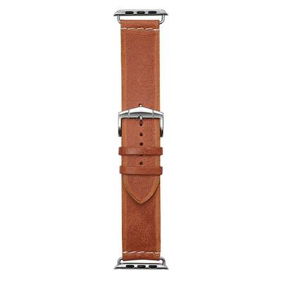 Orange Leather Apple Watch Amarillo Watch Strap 720 - Bracelet Rochet