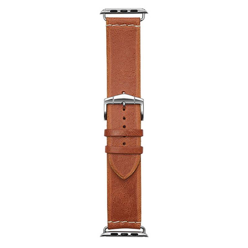 Orange Leather Apple Watch Amarillo Watch Strap 720 - Bracelet Rochet