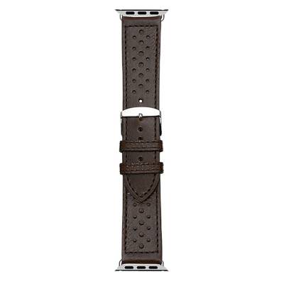 Brown Leather Apple Watch Corvette Vison Watch Strap 354 - Bracelet Rochet
