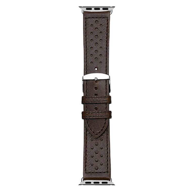 Brown Leather Apple Watch Corvette Vison Watch Strap 354 - Bracelet Rochet