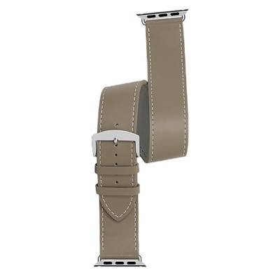 Bracelet de montre Apple Watch Manhattan Double Tour Étoupe 3023840DT02 - Bracelet Rochet