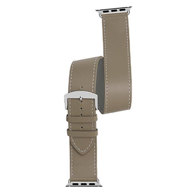 Manhattan Double Tour Taupe Apple Watch Band 3023840DT02 - Bracelet Rochet