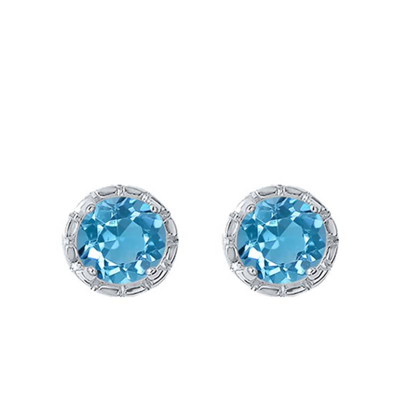 White Gold Topaz Stud Earrings 0.25 ct - Aurora