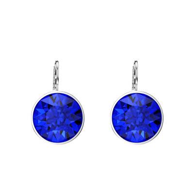 Boucles d'oreilles Bella Métal Rhodié & Cristaux Bleus - 5724292 - Swarovski