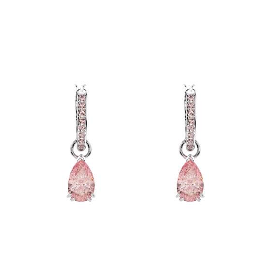 Porte-numéros Magnétiques équitation Avec Broche Et Boucles D'oreilles - Cristaux Rose-or - Neuf Artisanal