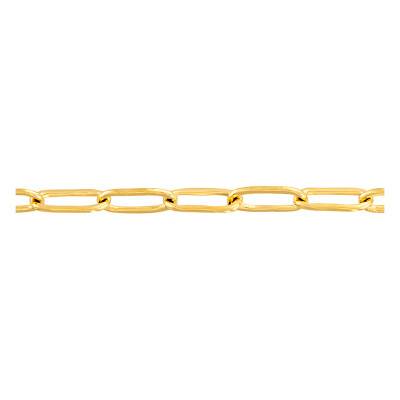 Collier chaîne Maille Ovale, Or Jaune 750, Longueur 42 cm - Buelling