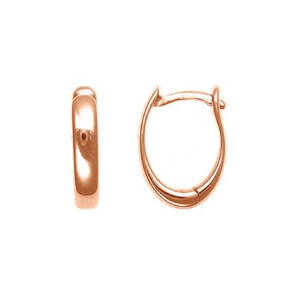 Boucles d'oreilles Huggies en Or Rose 750 - Buelling