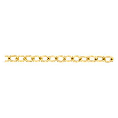 Yellow Gold 750 Oval Link Chain, Length 42 cm - Buelling