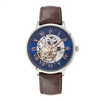 Brown Leather Automatic Watch 322B164 - Pierre Lannier