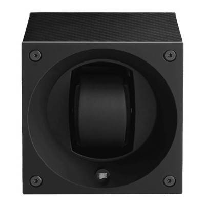 Masterbox Carbon Fibre Black Rotating Watch Winder - SwissKubik