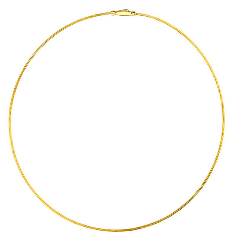 Fulda 750/1000 Yellow Gold Cable Necklace, 45 cm Length - Buelling