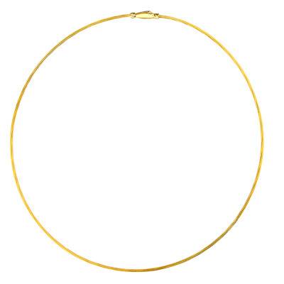 Fulda 750 Yellow Gold Cable Necklace, 50 cm Length - Buelling