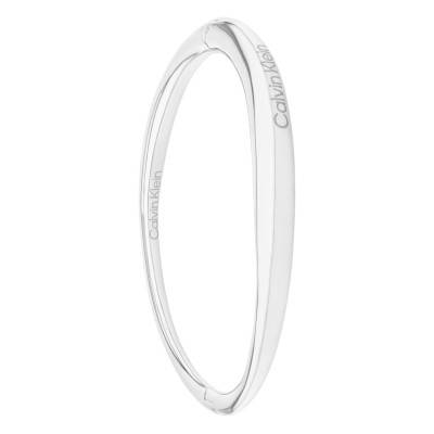 Bracelet Jonc Elongated Drops en Acier, Diamètre 16 cm - 35000349 - Calvin Klein