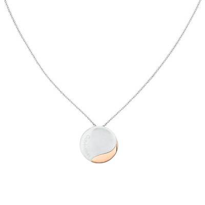 Collier Minimal Circular Acier Bicolore - 35000148, Longueur 66 cm - Calvin Klein