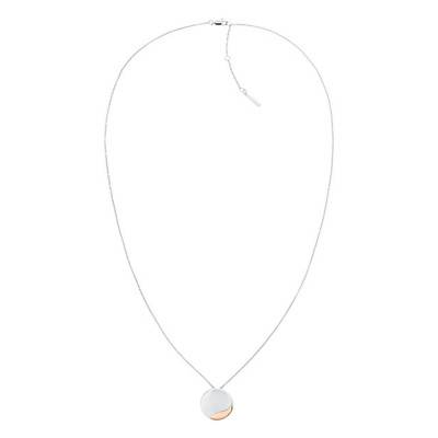 Collier Minimal Circular Acier Bicolore - 35000148, Longueur 66 cm - Calvin Klein