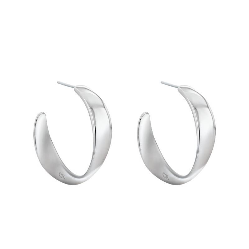 Steel Hoop Earrings Ethereal Metals, Diameter 30 mm - 35000533 - Calvin Klein