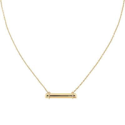 Collier Scultpural - Jaune - 35000015, Longueur de 50 à 55 cm - Calvin Klein