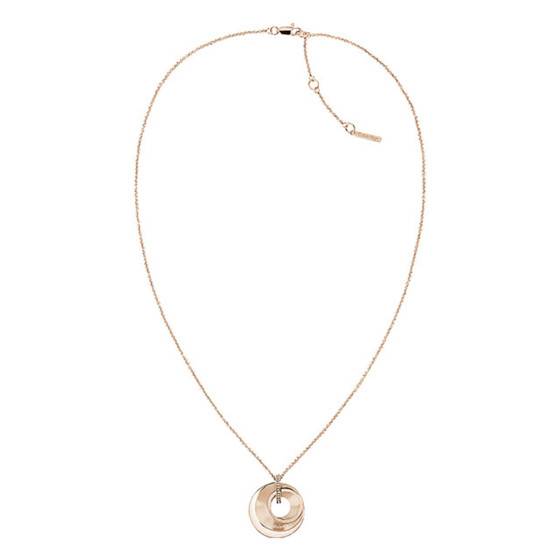 Collier Cœur Battant En Acier Cuivré Rosé Avec Strass - Neuf Avec étiquette
