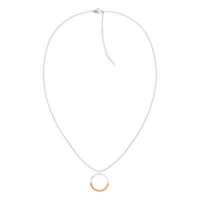 Collier Soft Squares en Acier Bicolore, Longueur 40 cm à 45 cm - 35000453 - Calvin Klein