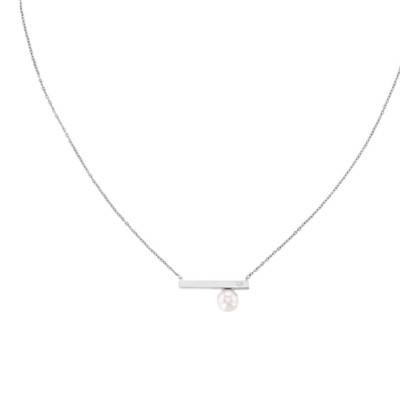 Collier Minimal Pearl Acier Argenté - 35000175, Longueur 50 cm - Calvin Klein