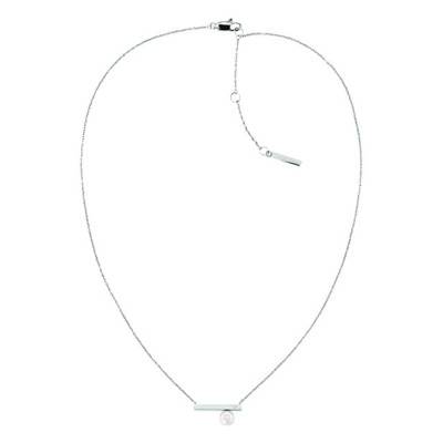 Collier Minimal Pearl Acier Argenté - 35000175, Longueur 50 cm - Calvin Klein