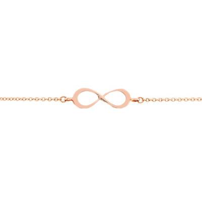 750/1000 Rose Gold Infinity Bracelet, Length 18,5 cm - Caterina B