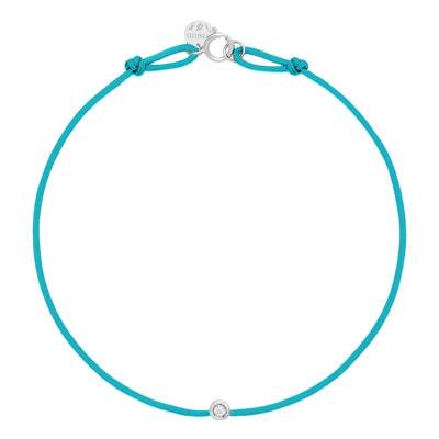 White Gold Energy Cord Bracelet, Color Choice, 17.50 cm - Caterina B