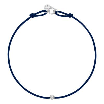 White Gold Energy Cord Bracelet, Color Choice, 17.50 cm - Caterina B