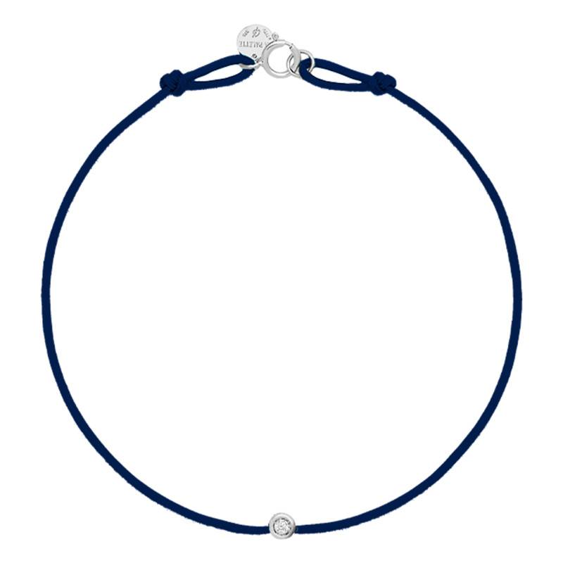 White Gold Energy Cord Bracelet, Color Choice, 17.50 cm - Caterina B