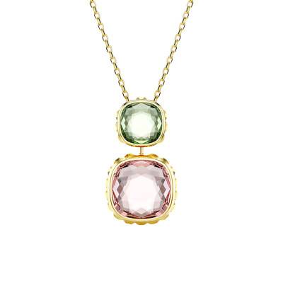 Chroma Gold-Tone Metal & Multicolor Crystal Necklace, 42 to 49 cm - 5692496 - Swarovski