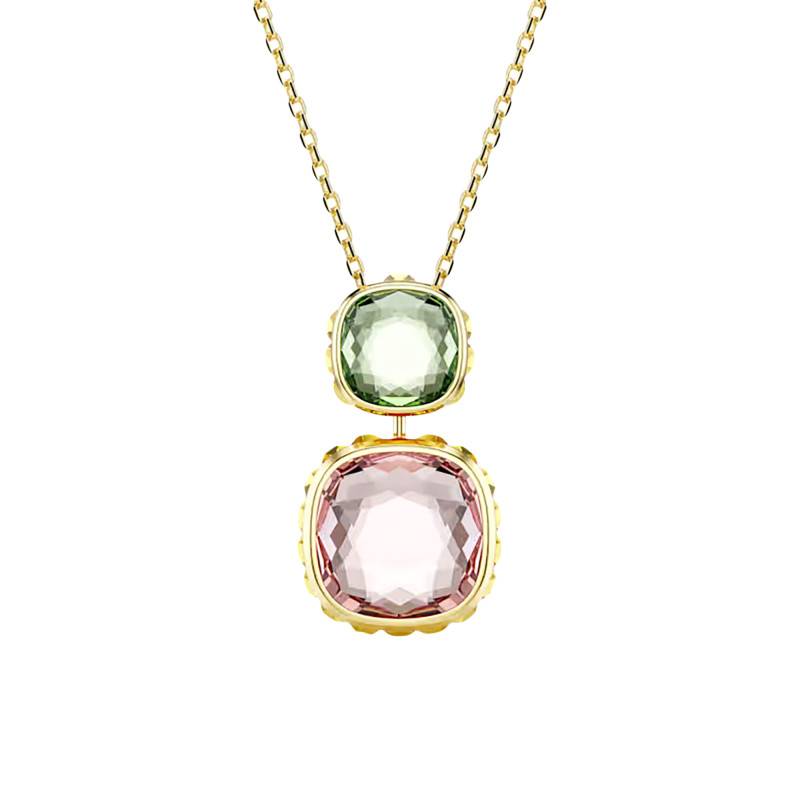 Chroma Gold-Tone Metal & Multicolor Crystal Necklace, 42 to 49 cm - 5692496 - Swarovski