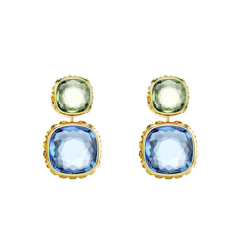Chroma Gold-Toned Metal & Multicolor Crystals Earrings - 5692492 - Swarovski