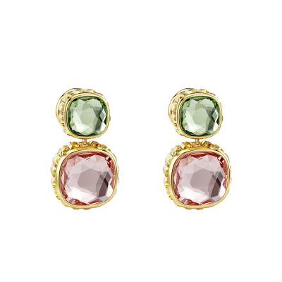 Chroma Gold-Toned Metal & Multicolor Crystals Earrings - 5692492 - Swarovski