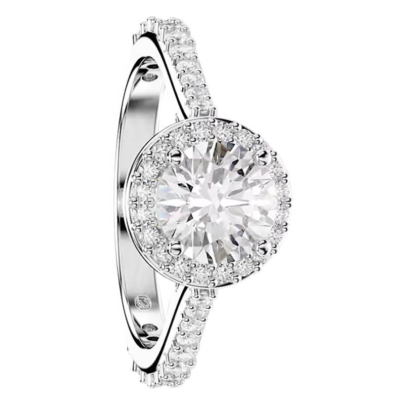 Una Angelic Rhodium-Plated Metal & White Crystals Ring - 5717929 - Swarovski