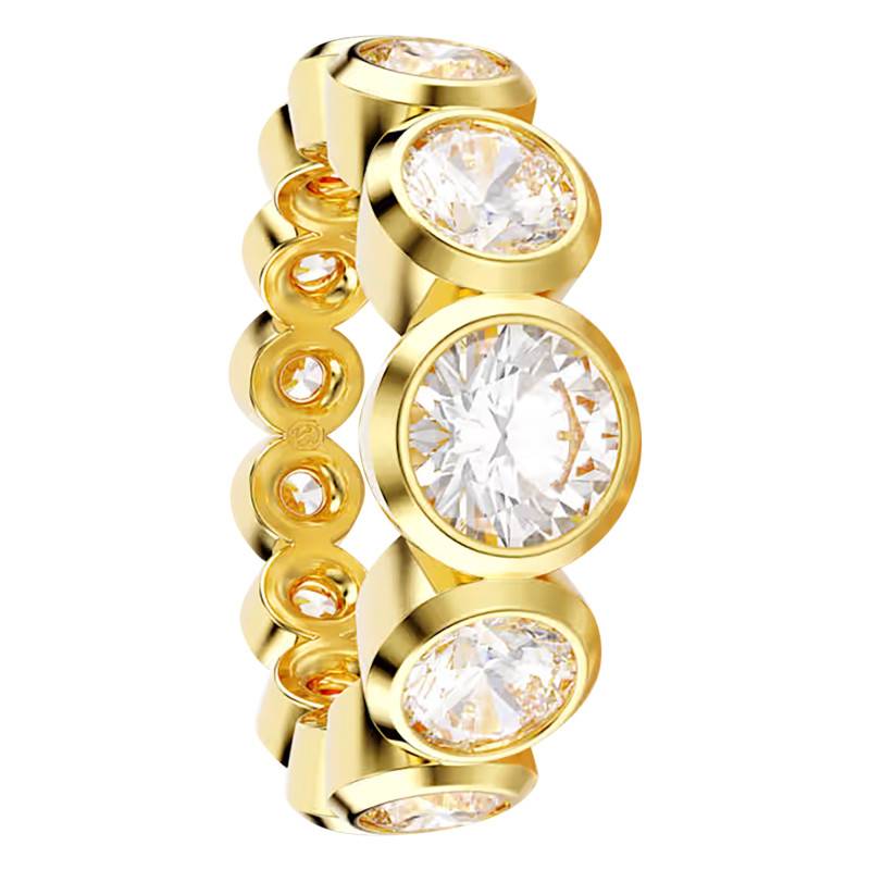 Imber Gold-Tone Metal & White Crystals Ring - 5705476 - Swarovski