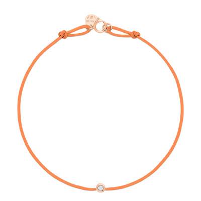 Rose Gold Energy Cord Bracelet, Color Choice, 17.50 cm - Caterina B