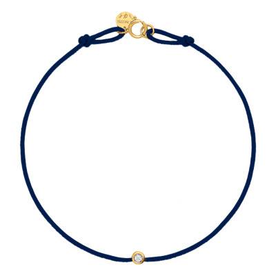 Bracelet or jaune energy cordon (choix couleur), Longueur 17,50 cm - Caterina B