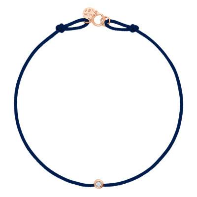 Rose Gold Energy Cord Bracelet, Color Choice, 17.50 cm - Caterina B