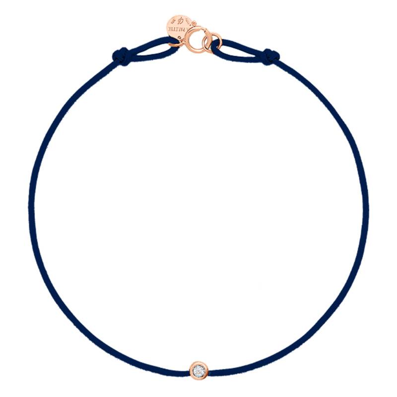 Rose Gold Energy Cord Bracelet, Color Choice, 17.50 cm - Caterina B