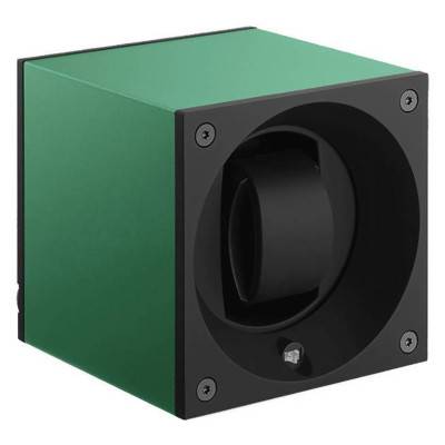 Masterbox Aluminum Green Rotating Watch Winder - SwissKubik