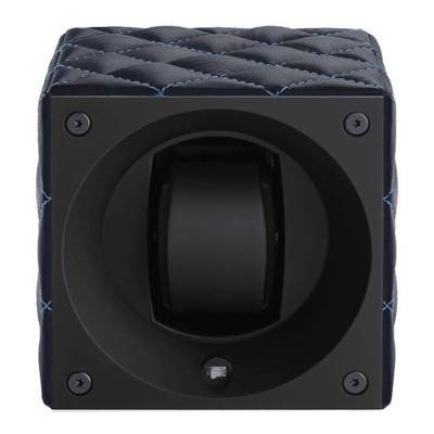 Ecrin Rotatif Masterbox Leather - Dark Blue Toledo Leather/Blue Stitches - Swiss Kubik