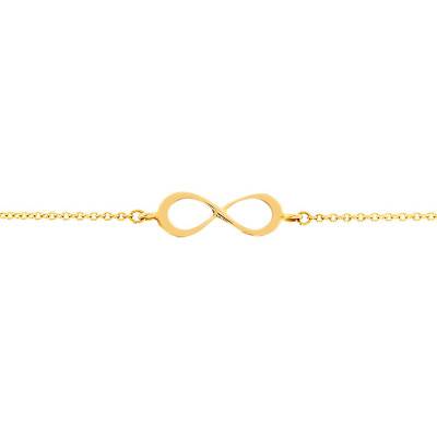 Bracelet Infinity Or Jaune 750, Longueur 18,5 cm - Caterina B