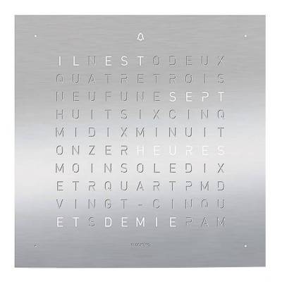 Façade sans horloge Qlocktwo Touch Full Metal - 13.5 cm - Qlocktwo