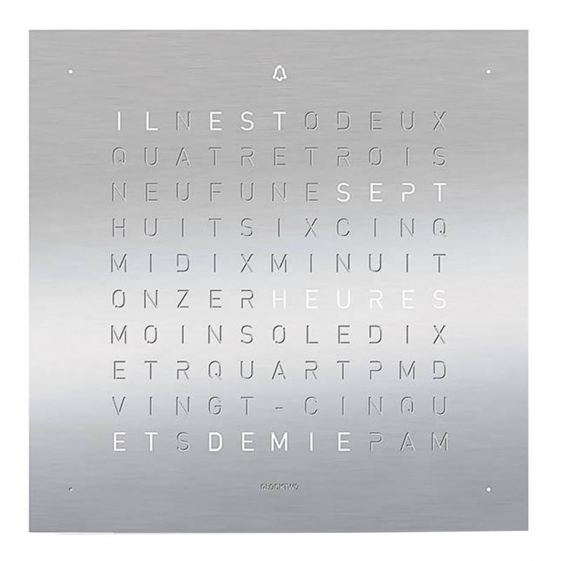 Earth 13.5 Full Metal Faceplate Without Wall Clock - Qlocktwo