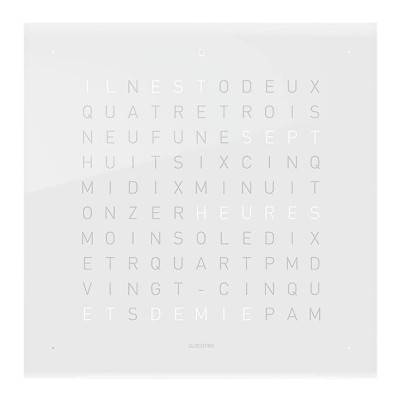 Façade sans horloge Qlocktwo Qolor Touch Vanilla Sugar - 13.5 cm - Qlocktwo