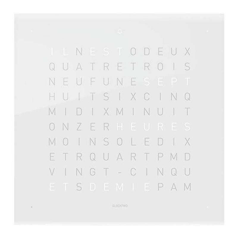 Earth 13.5 Vanilla Sugar Faceplate (Without Wall Clock) - Qlocktwo