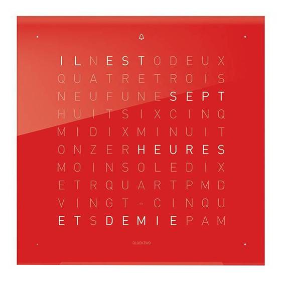 Facade Golden Legend l Horloge QLOCKTWO TOUCH l Le cadeau by