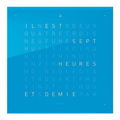 Façade sans horloge Qlocktwo Qolor Touch Blue Candy - 13.5 cm - Qlocktwo