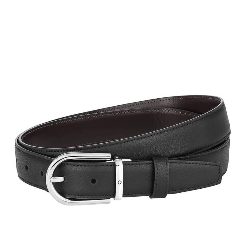 Reversible Horseshoe Buckle Leather Belt 128757 - Montblanc